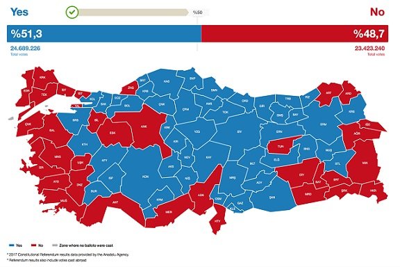 Cartina Turchia