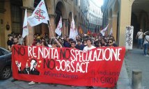 25.06.14 Bologna - La ‪#‎piazzaitinerante‬ occupa la ‪#‎Staveco‬! Sanzionate ‪#‎Feltrinelli‬, ‪#‎Eataly‬, ‪#‎Bankitalia‬, ‪#‎DeutscheBank‬