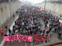 Proteste anti-austerity Montréal 2015