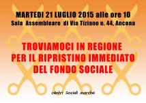 Ancona - No ai tagli al Fondo Sociale