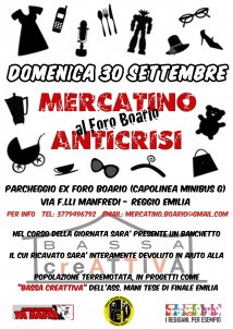 Reggio Emilia - Mercatino Anticrisi del Foro Boario per //Bassa Creattiva//