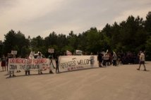 A Maljevac la Carovana europea protesta contro le politiche migratorie dell’UE