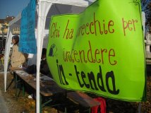 Padova - Occupypadova: terzo giorno dell'accampada