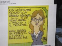 Vignette e fumetti contro la riforma Gelmini