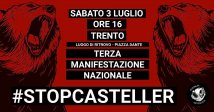 Trento - La terza manifestazione della campagna #StopCasteller
