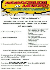 Treviso - Uniti con la FIOM per l'alternativa