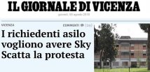 La notizia dei profughi che vogliono Sky a Vicenza, tra "bufala" e fabbrica del razzismo