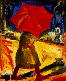 ombrello rosso