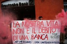 Parma - Presidio alla Deutsche Bank
