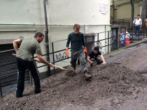 Movimento del fango contro partito del cemento 