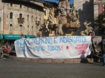 Trento-Collettivo Studentesco in solidarietà alla manifestazione a Roma