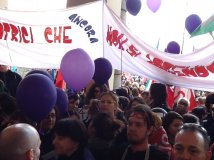 Alessandria - In duemila in piazza per dire no a dissesto e licenziamenti