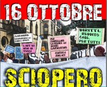 logo sciopero 16 ottobre