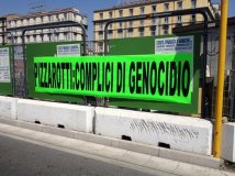 Napoli - Blitz al cantiere di Pizzarotti, complice del genocidio paletinese