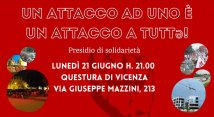 Vicenza - «Nessun avviso orale a chi lotta per i diritti!»: lunedì presidio sotto la Questura