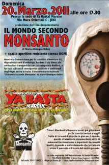 Jesi - Incontro pubblico: Il mondo secondo Monsanto