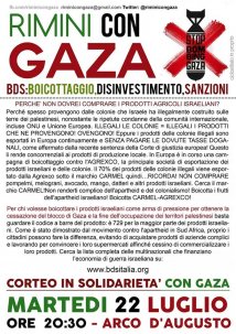 Locandina Rimini con Gaza