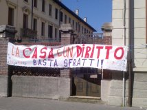 Udine - diritto alla casa no agli sfratti