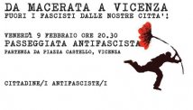 A Vicenza "passeggiata antifascista" dopo i fatti di Macerata