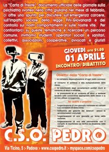 Padova - Incontro//Dibattito: La carta di Trieste