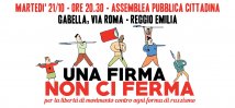 Reggio Emilia - Una firma non ci ferma!