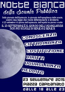 Padova 23.09 - Notte Bianca della scuola pubblica