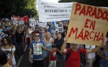 Spagna - A Madrid marciano i disoccupati