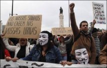 Manifestazione in Portogallo