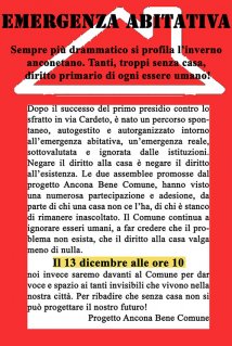 Ancona -Sull'assemblea cittadina dell'8.12.2013 sul tema della casa e prossime iniziative