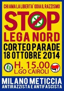 18 Ottobre: Milano ripudia il razzismo della Lega