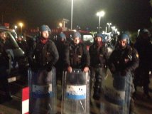 Melendugno (LE) - Blitz notturno della polizia al cantiere del TAP
