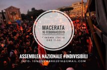 #Indivisibili - Domenica 10 febbraio a Macerata l'assemblea nazionale
