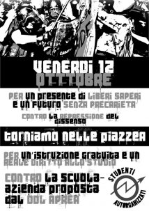 Reggio Emilia - 12 Ottobre torniamo nelle piazze!