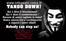 Anonymous - Tango down al sito del tribunale di Roma