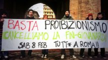 rimini antiproibizionista verso 8 febbraio corteo roma