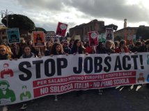 Roma - Circondiamo il senato #STOPJOBSACT