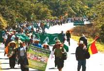 Bolivia - Tensione per la marcia nel Tipnis en Bolivia