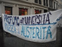 Padova - Profumo all'università: puzza di austerità!