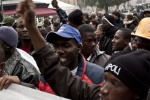 Bologna - I migranti di Villa Aldini e Prati di Caprara alla manifestazione generale dei migranti del 23 marzo
