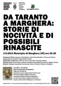 Da Taranto a Marghera: storie di nocività e di possibili rinascite