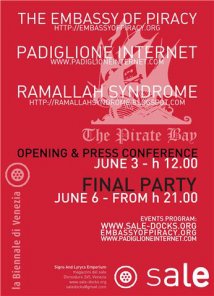 The embassy of piracy – padiglione internet – the ramallah syndrome