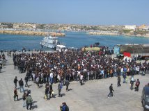 Foto porto a Lampedusa