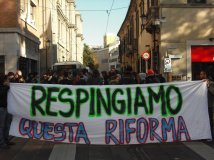 Padova - Respingiamo questa riforma! Striscione