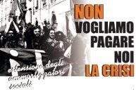 Padova - In 200 contro la crisi sotto la Prefettura