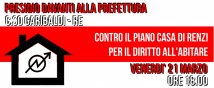 Reggio Emilia - Governo Renzi: movimenti in piazza contro il piano casa e il jobs act