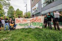 Padova - Consegnato Foglio di Via a Salvini