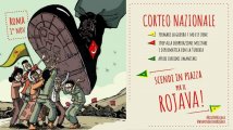 Manifestazione nazionale 1° novembre a Roma - Contro la Guerra in Rojava