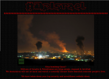 Anonymous con la Palestina: attaccati i siti del governo israeliano