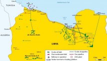 libia mappa petrolio