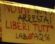 Reggio Emilia - striscione No Tav